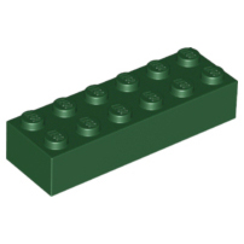 Steen 2x6 Dark Green